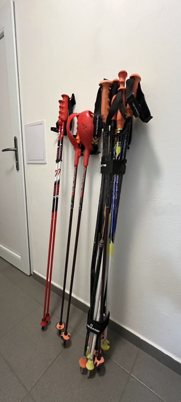 lyžařské hole – různé páry