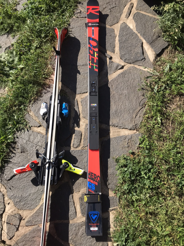 Nové Rossignol Hero Athlete A20, R 20m, plus jeté vázání Look SPX Rockerace lim ed.