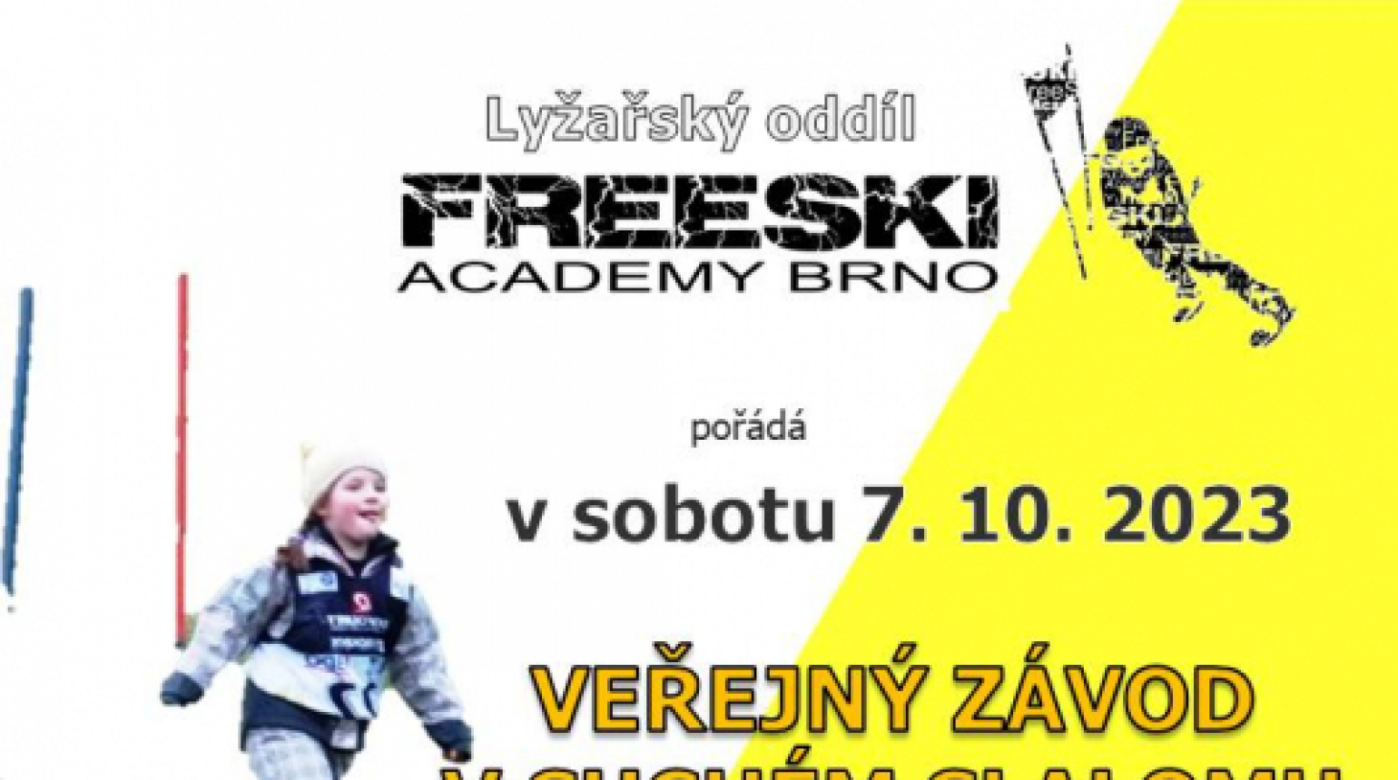 Suchý slalom Kohoutovice 7.10.2023 - Jihomoravský lyžařský pohár 2023/2024