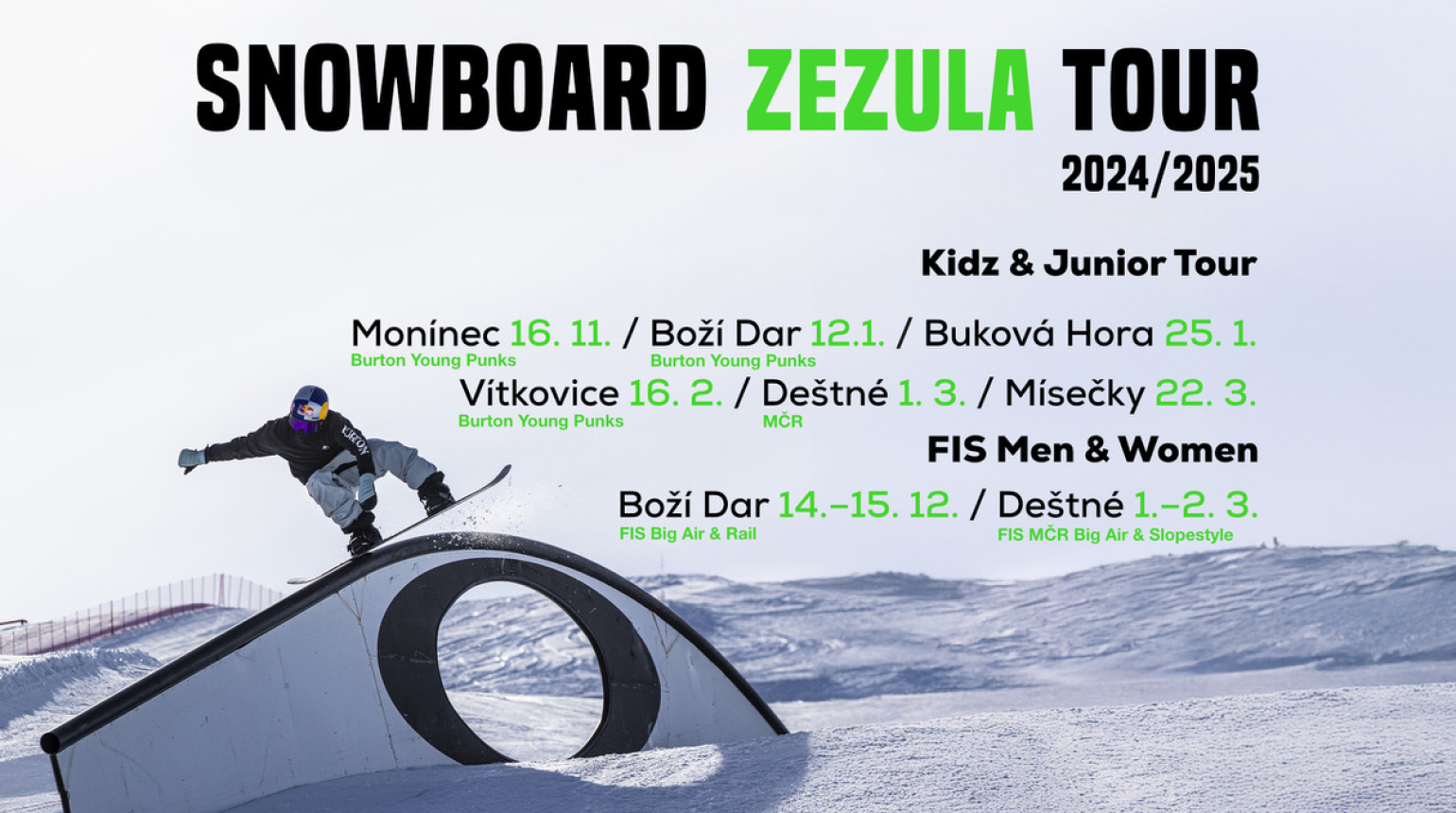 Startuje Snowboard Zezula Tour 2024/2025