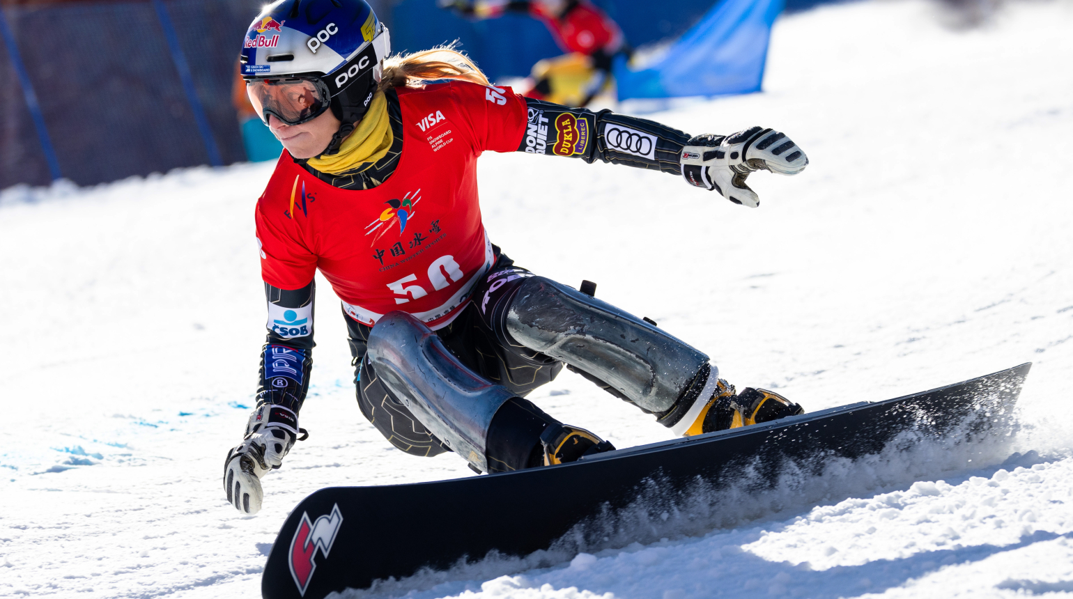 Ester Ledecká dojela v paralelním slalomu v Číně těsně čtvrtá